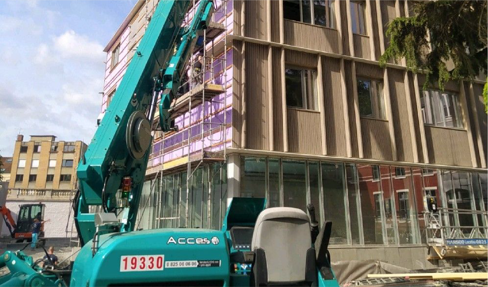 Mini grue pour le chantier de l'Université à LILLE.