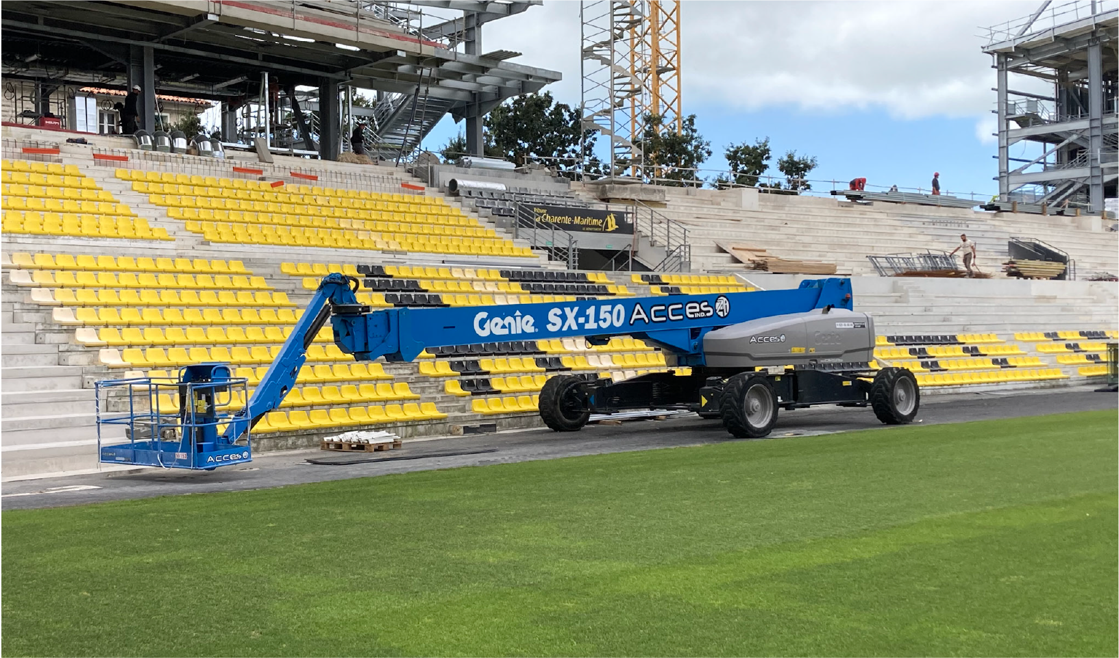 Chantier pour le Stade Rochelais à la ROCHELLE.