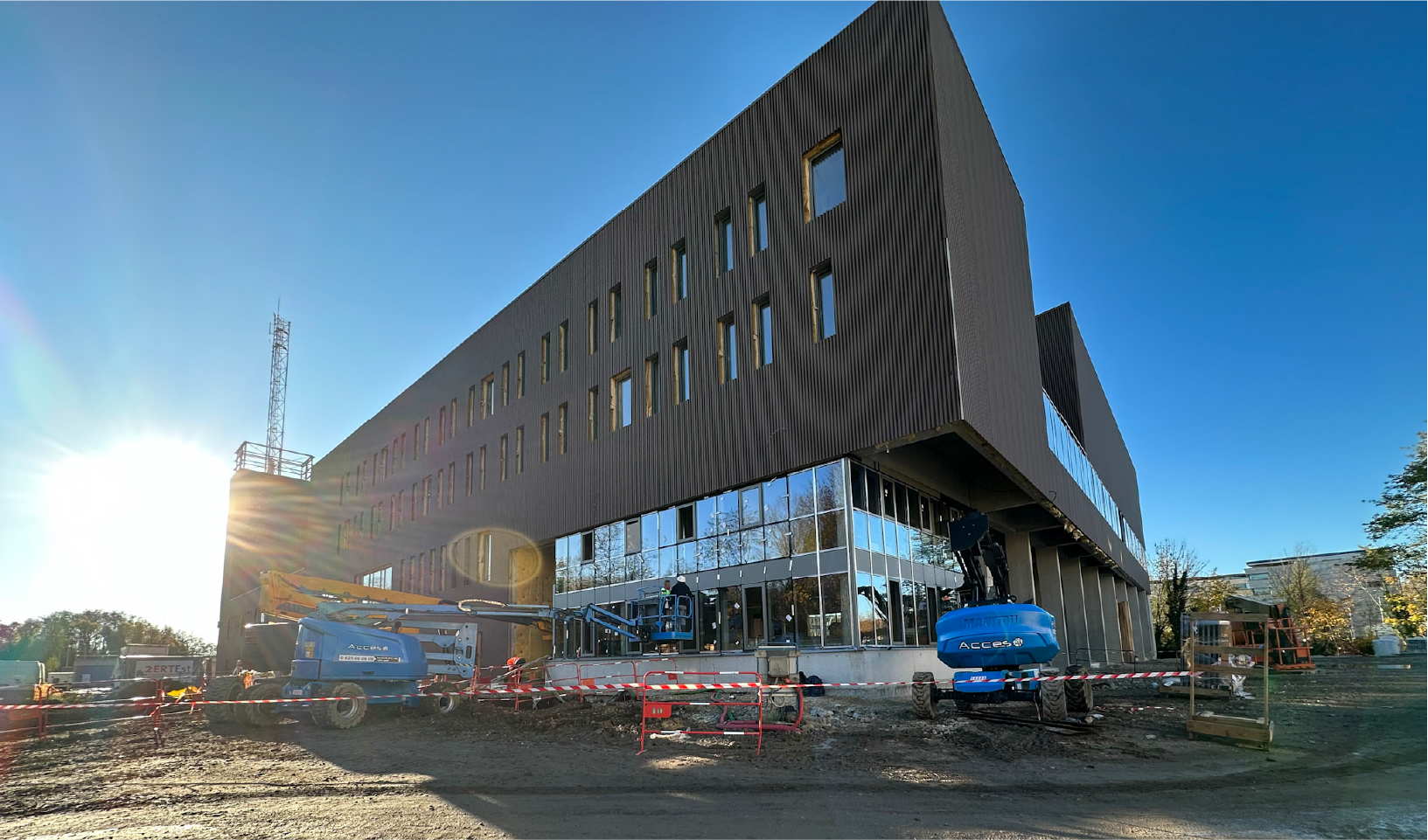 Chantier SDIS à Nancy dans le département de Meurthe-et-Moselle en région Lorraine.