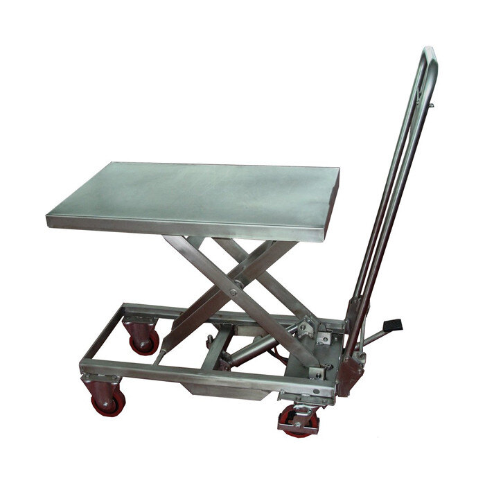STOCKMAN MH-V10 | Table élévatrice manuelle inox 304 100 kg